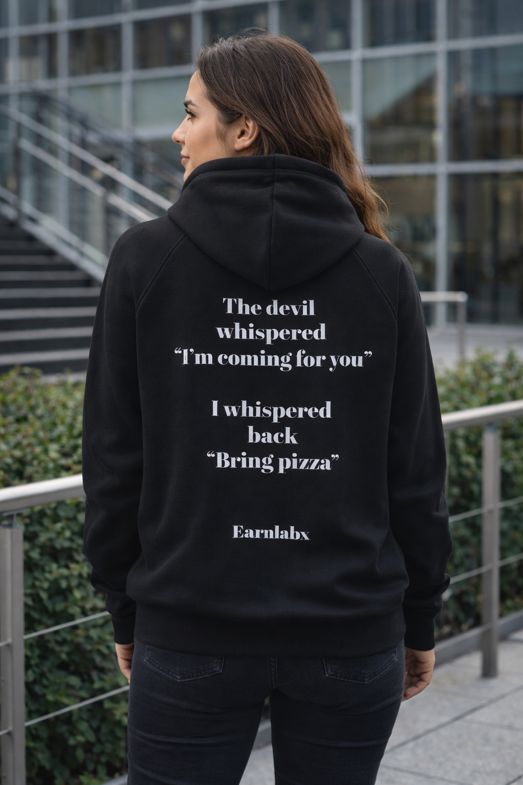 “Bring pizza” hoodie